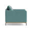 Fauteuil d'appoint en velours azur, vert olive-569988676