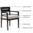 7-Piece Outdoor Patio Furniture Modern Dining Set including 4 Dining Chairs & 2 Swivel Rockers and Rectangle Dining Table-604306354