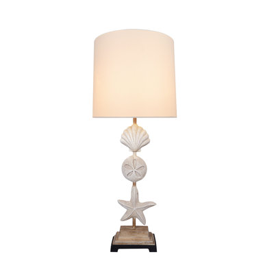 Lampe de table 32 po ivoire antique