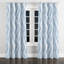 Rideaux modernes pour chambre à coucher - Rideau à œillets bleu argenté à motif abstrait - 1 panneau-1731206493-1731206488