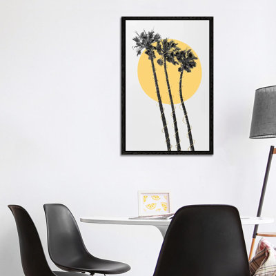 Palm Trees in the Sun 1 Piece Wall Art on Canvas