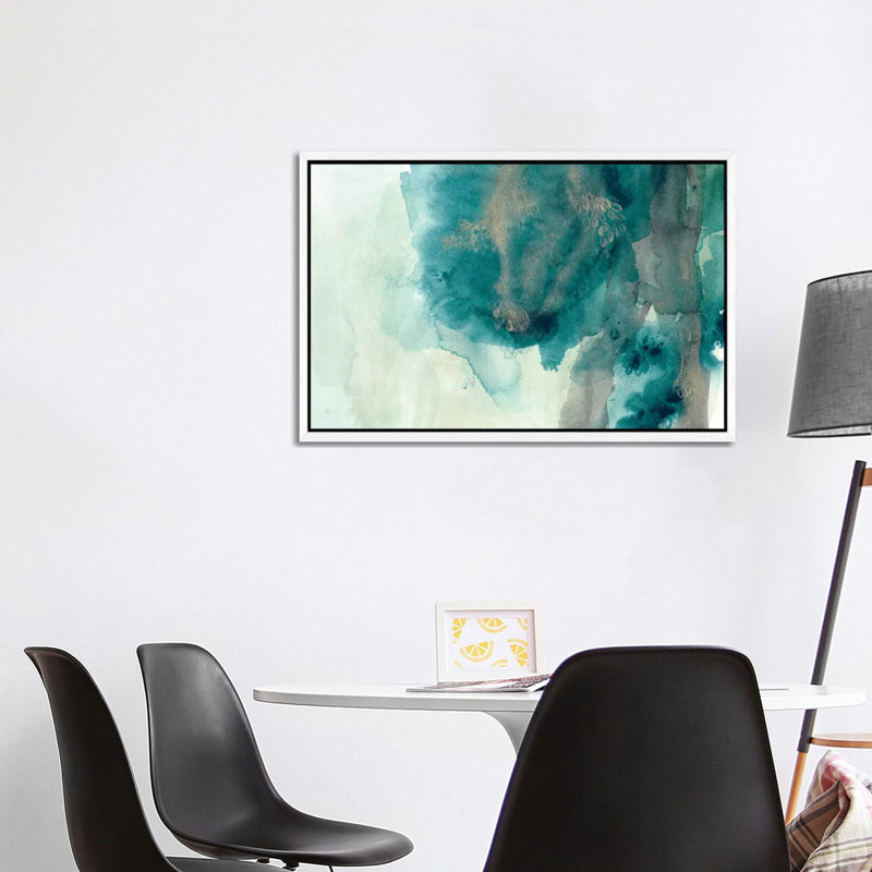 Hydro I by June Erica Vess - Gallery-Wrapped Canvas Giclée on Canvas, White Floater Framed, 101.6 cm H x 66.04 cm W
