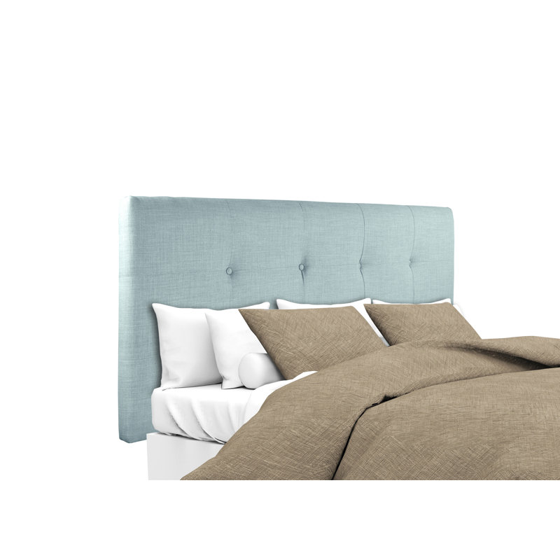 Upholstered Headboard, California King, Sea Mist Green
