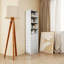 Tall Durable Bookcase Storage Cabinet with 3 Drawers & 4 Shelves-286557018