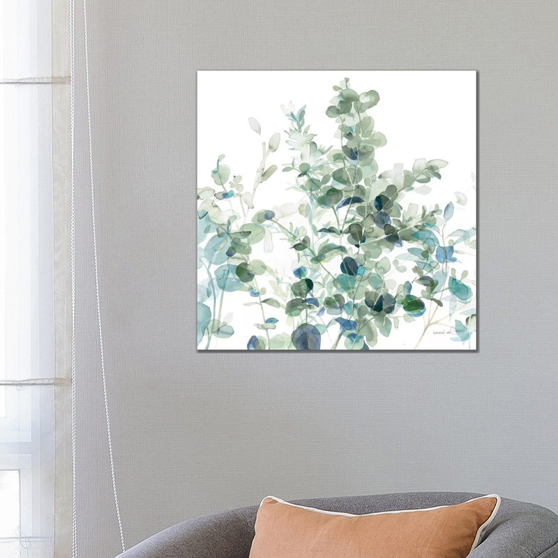 Eucalyptus I Cool - Wrapped Canvas Painting, 66.04 cm H x 66.04 cm W x 1.91 cm D
