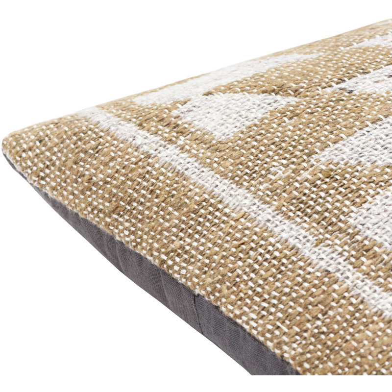 Mahala Geometric Viscose Blend Throw Pillow, 22" x 22", Pillow Cover Only - No Insert