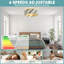 Ventilateurs de plafond 20 po avec lumières Boho et télécommande et ventilateur encastré avec lumière et ventilateur encastré à profil bas pour chambre à coucher, salon, cuisine, vestibule (6 vitesses, minuterie)