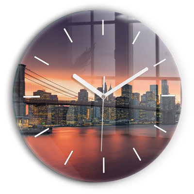 Glass Wall Clock