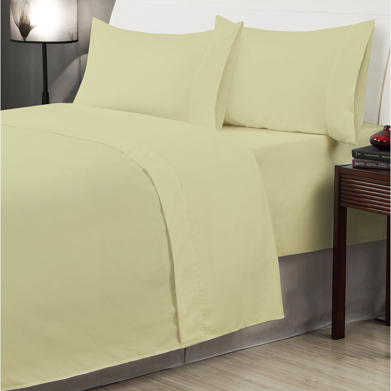 Billie Microfiber Sheet Set, Full, Tan