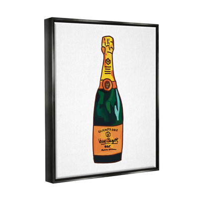 " Classy Champagne Wine Bottle Kitchen Bar Beverage " by Amelia Noyes