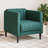  Sofa Chair Dark Green Polyester, Plywood, Solid Wood Single-460270238