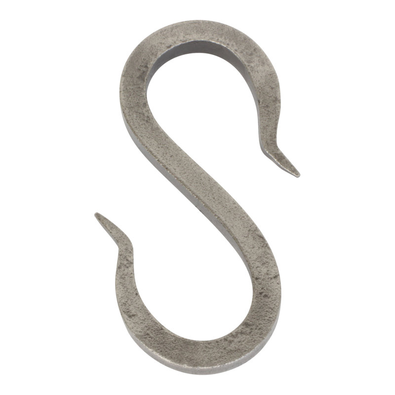 Crochet en fer (paquet de 2), Argent argent