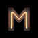 Neon Light Alphabet M With Clipping Path by Sarawuth702 - Wrapped Canvas Print