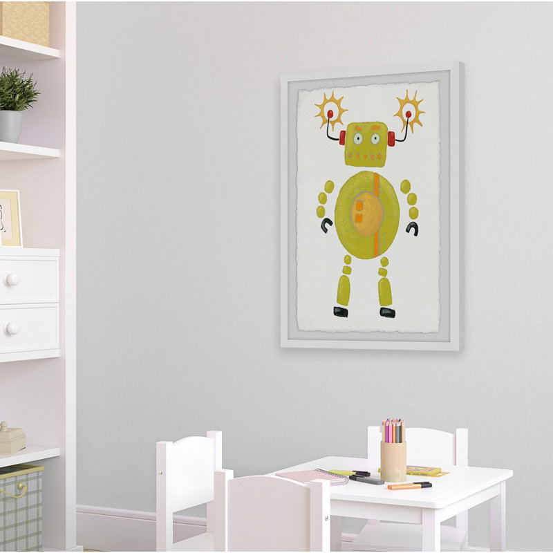 Gerald Magnetic Robot Framed Print, 12" H x 8" W x 1.5" D