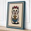 Welcoming Fortune Cat Japandi 1 Piece Wrapped Canvas Wall Art-1063834961-1063834987