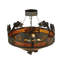 Rustic Lodge 4 - Light Semi Flush Mount