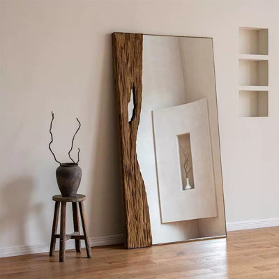 Rectangle Solid Wood Full Length Mirror