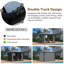 Pavillon de jardin à double toit avec structure en acier, pavillon en polycarbonate-109242038