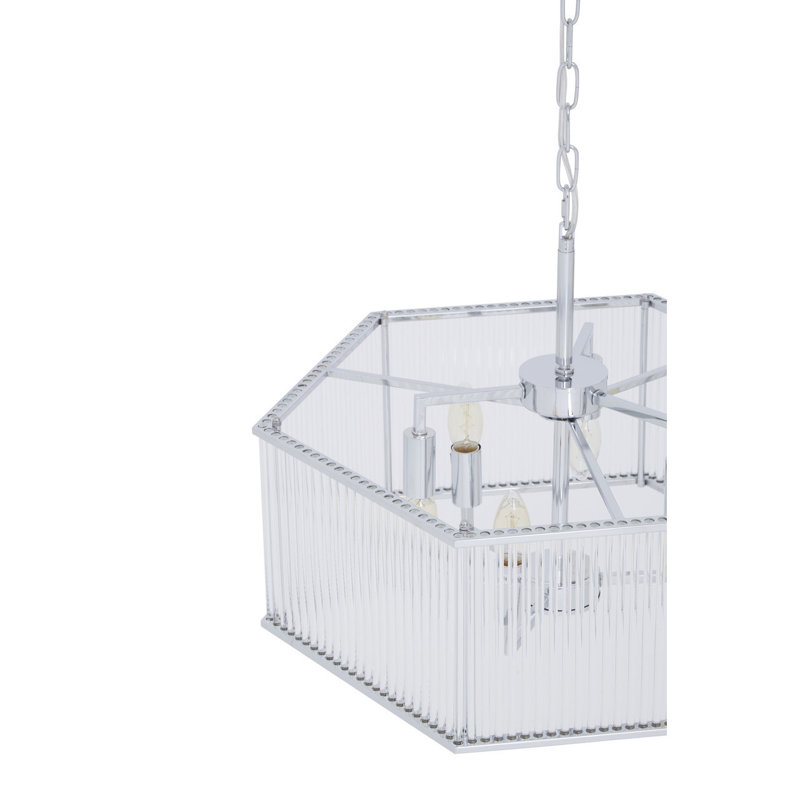 Kropp 6 - Light Silver Geometric Pendant