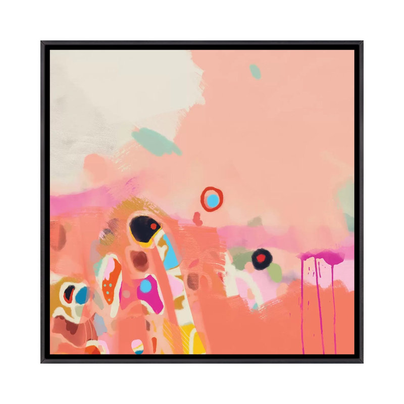 «Coral Summer» par Ana Rut Bré - impression d'art graphique, Aucun mat, H 26 po x l 26 po x P 1,5 po