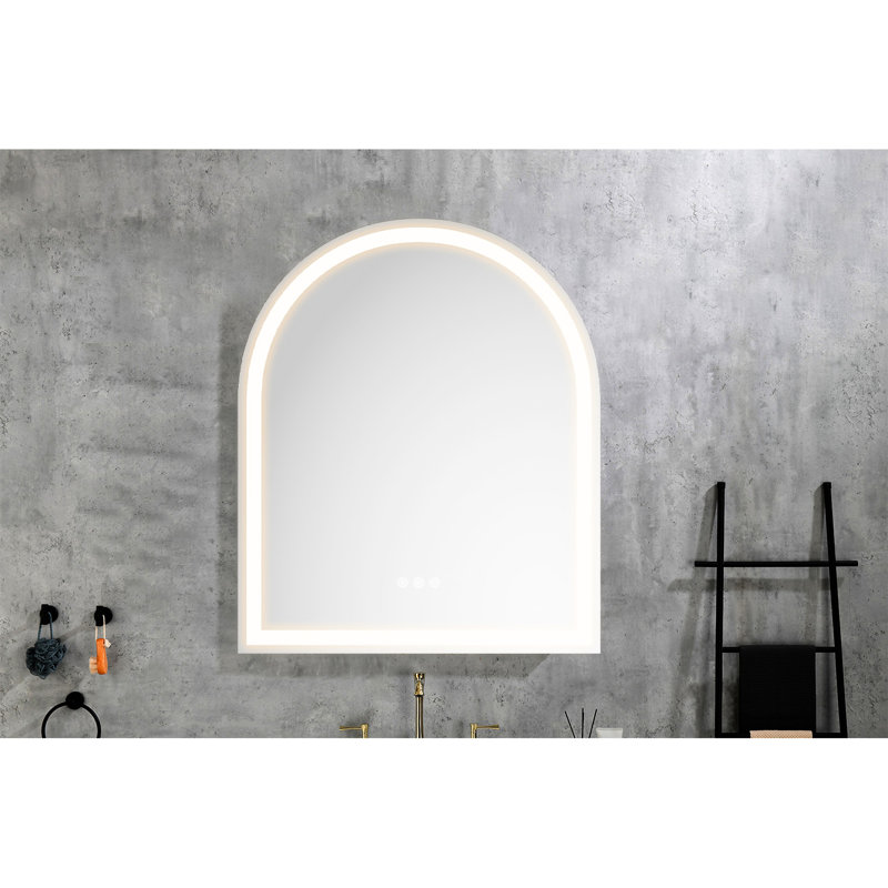 Miroir de salle de bain 30 po x 36 po avec fonction de brouillard - gradateur, 30 po x 36 po