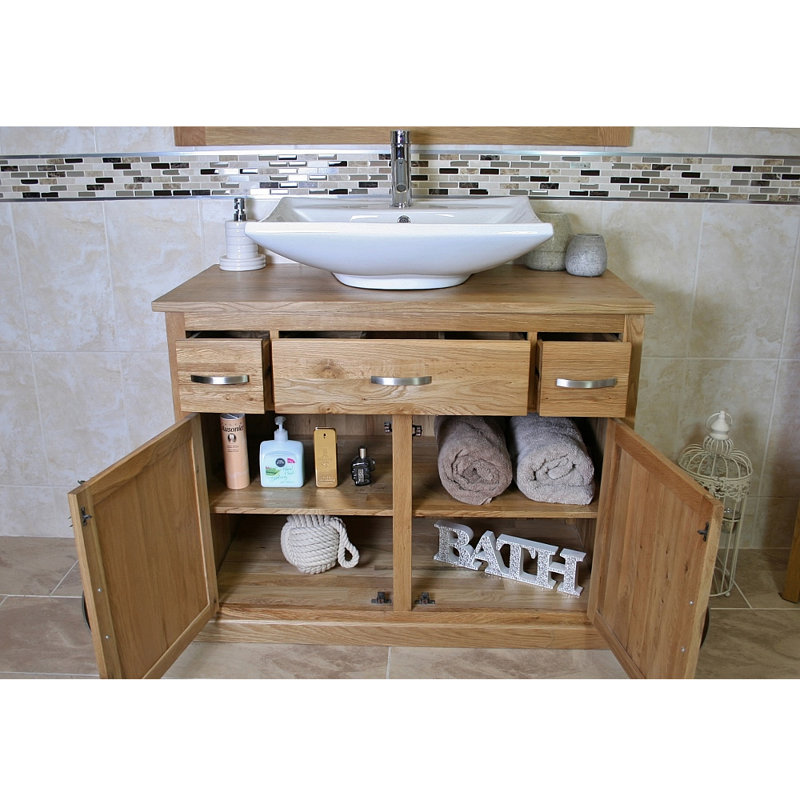 Esther 1000mm Single Bathroom Vanity with Vessel Ceramic Basin