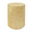 Table d'appoint cylindrique, texture semblable au bois