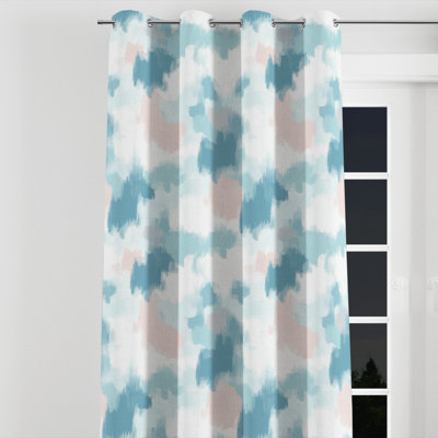 Boho Room Darkening Curtains - Contemporary Boho Balkaran Grommet Curtain - 1 Panel