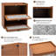 Grand contenant de pain en bambou carbonisé 2 couches BreadBox