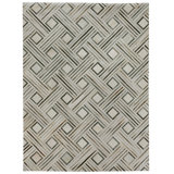 Natural Hide Cowhide Geometric Area Rug