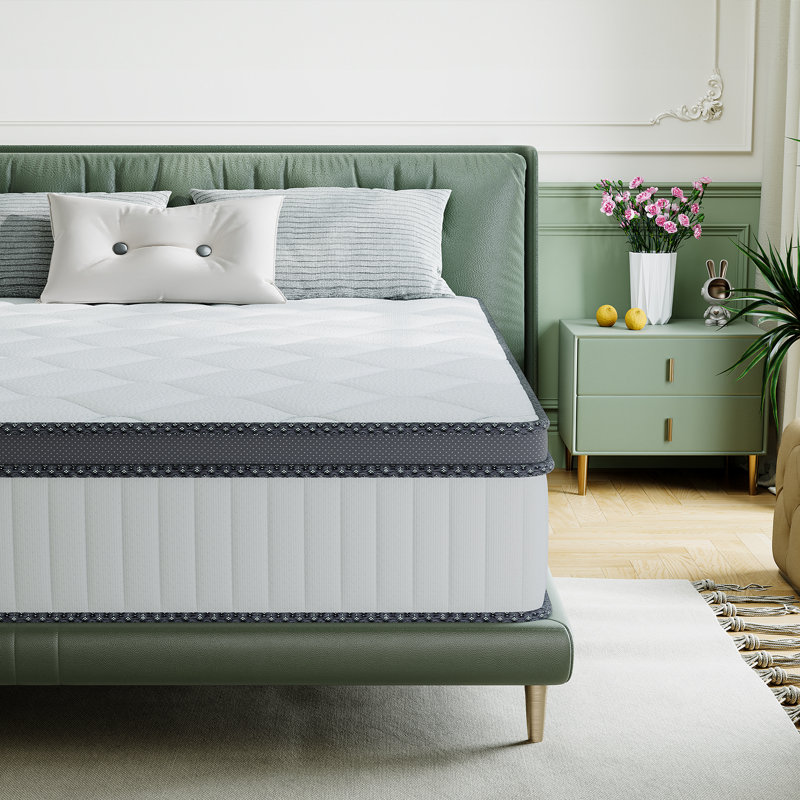 8''/10''/12''/14'' Medium Plush Cooling Gel Memory Foam Hybrid Mattress – 10-Year Warranty, CertiPUR-US, OEKO-TEX, SGS Certified