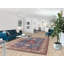 Blue Geometric Kazak Living Room Rug 7x10