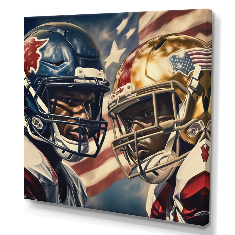 «Football Day Glory In USA I», reproduction sur toile, H 30 po x l 30 po x P 1 po, Toile tendue