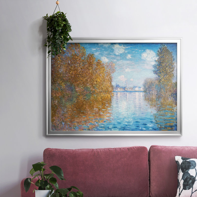 "Autumn Effect At Argenteuil", 1873, reproduction d'art sur toile, H 30 po x l 44 po x P 1,5 po, Argent