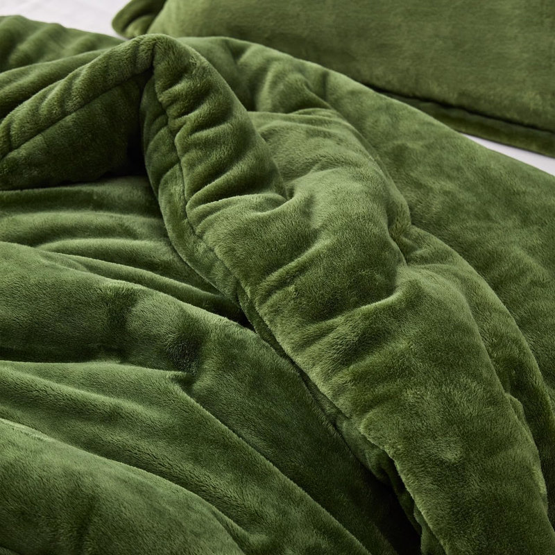 Ensemble d'édredon surdimensionné Coma Induser Me Sooo Comfy, Édredon pour très grand lit + 2 très grandes ta, Vert