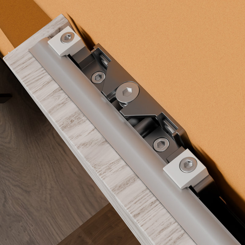 Premium Stainless Steel Soft-Close Sliding Door Hardware Kit