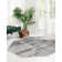 Tapis abstrait gris foncé Brandt