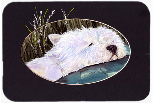 Planche à découper en verre westie east urban home