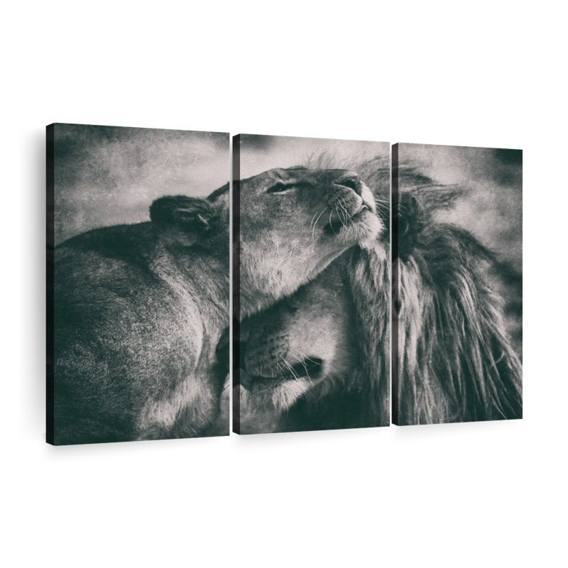 Impression sur toile monochrome, H 28 po x l 45 po x P 1,25 po