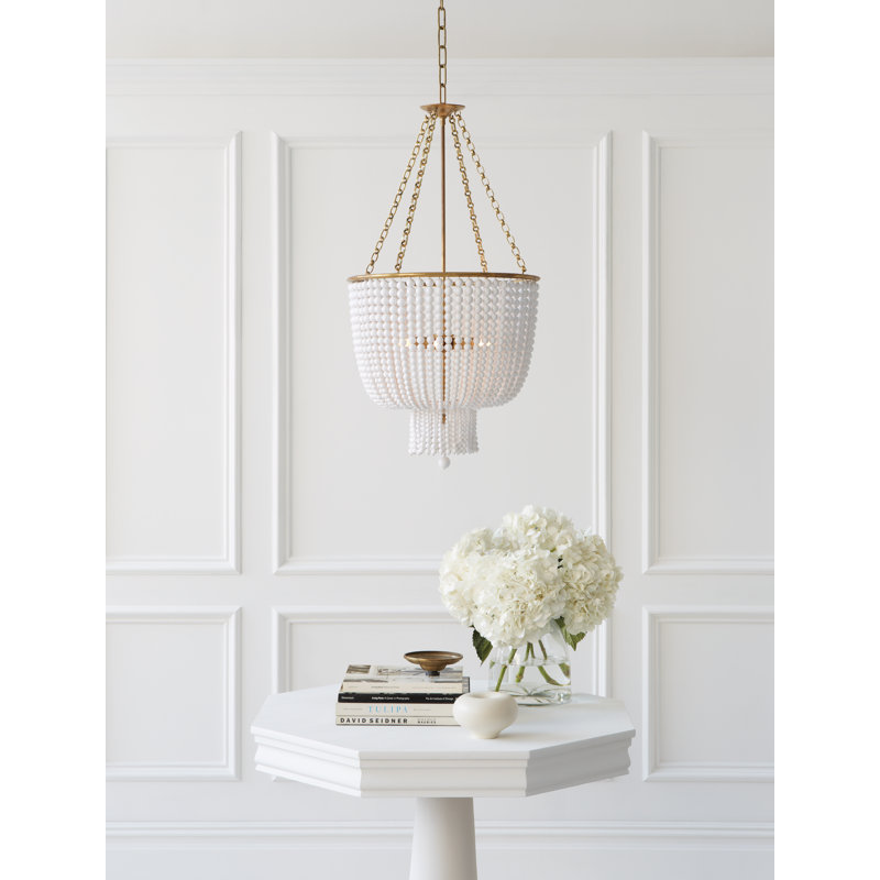 AERIN Jacqueline Chandelier, Burnished Silver, Clear