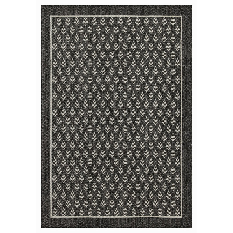 7 Ft. 10 In. X 10 Ft. 3 In. Indoor/Outdoor Area Rug, Anthracite, Rectangle 7'10" x 10'3"