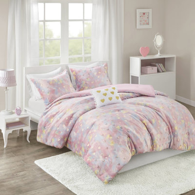 Literie à imprimé métallique ultra doux - double / grand, lavable double / grand