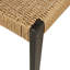 Chaises de patio en bois massif de style Mid-Century avec siège en osier tissé à la main Ziven-133533941