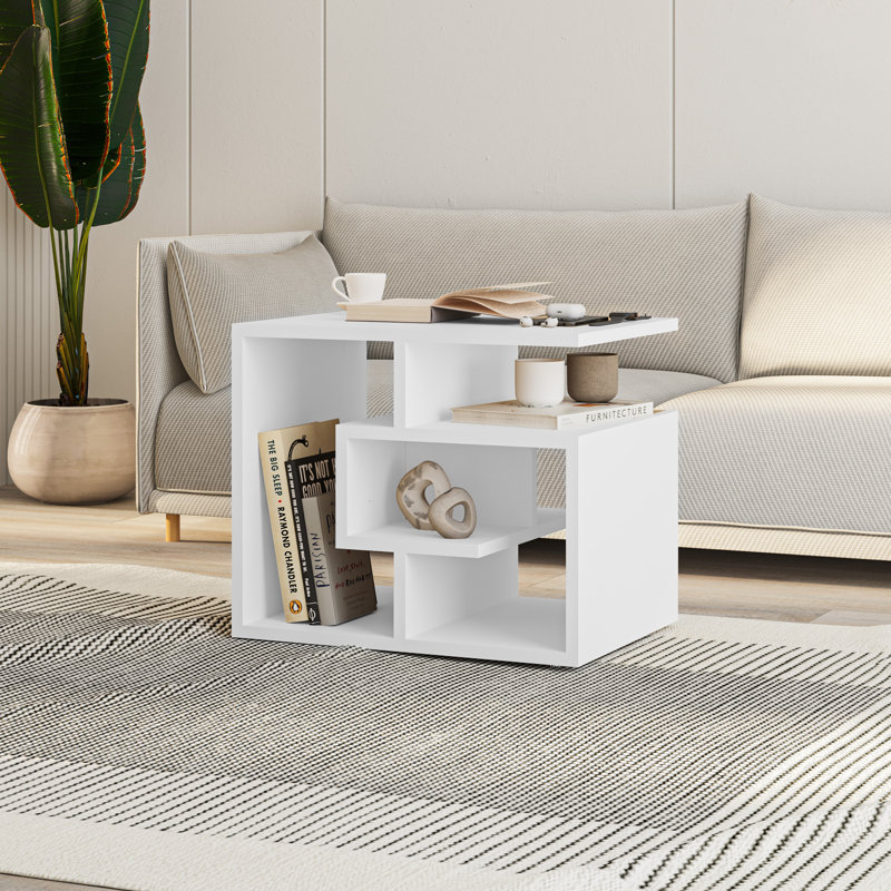 Table basse Alyea, Blanc