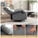 Velvet Recliner Chair,swivel Rocker Recliner,manual Swivel Chairs With Overstuffed Armsand Back,manual Ergonomic Rocking Recliner Chair For Small Living Room, Study, Rv