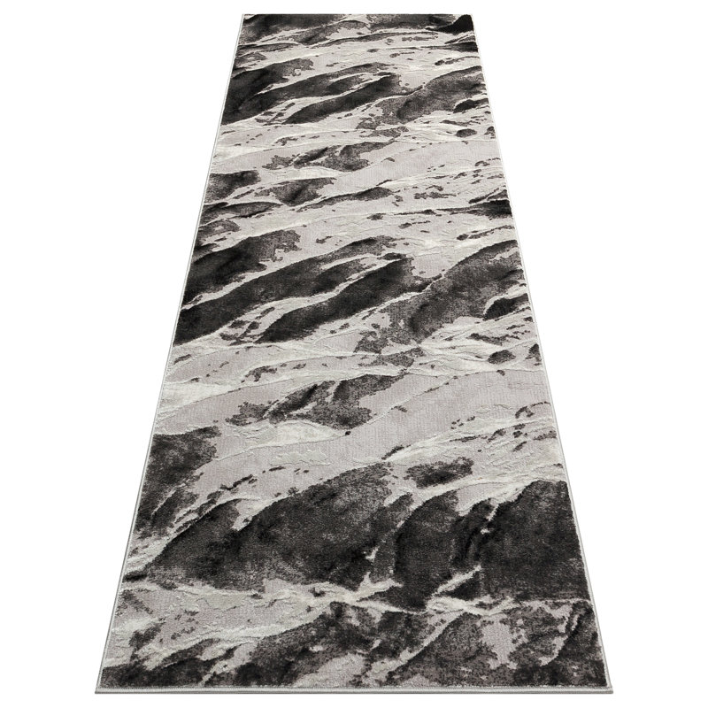 Roseberry Abstract Area Rug, Runner 80 x 240cm