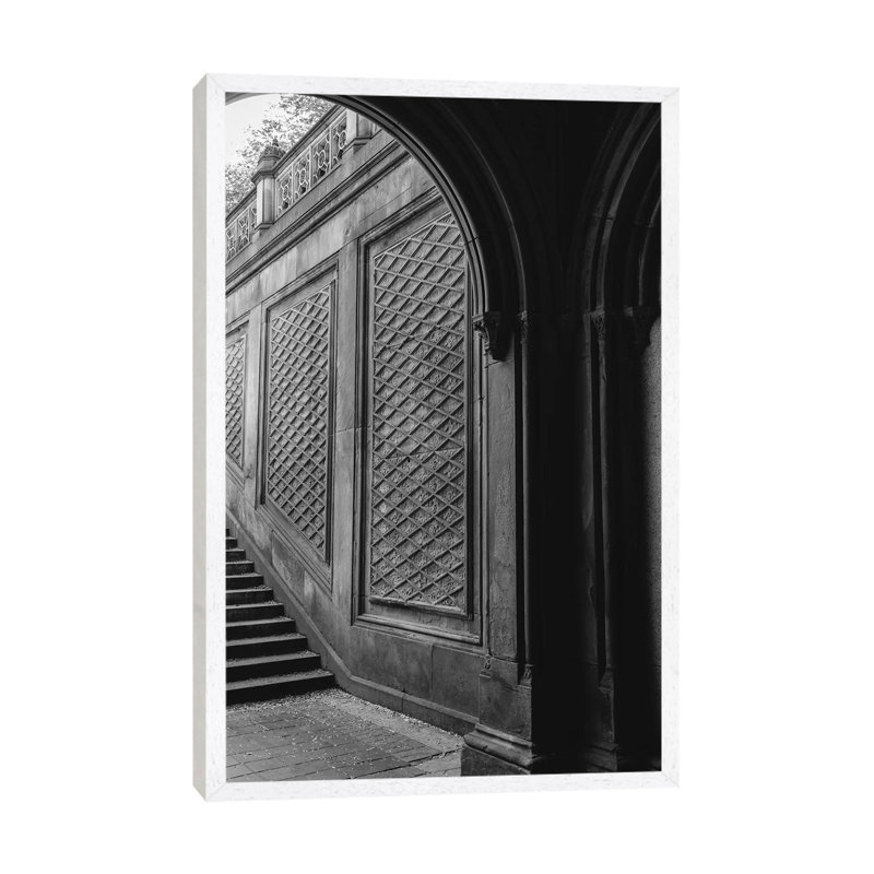 Central Park III by Bethany Young - Print on Canvas, White Framed, 101.6cm H x 66.04cm W x 3.81cm D