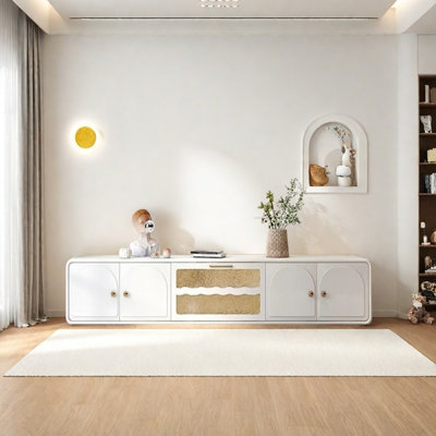Meuble télé en bois avec fond fermé