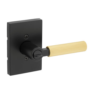 Mirada Reeded Keyed Entry Lever featuring SmartKey Security 