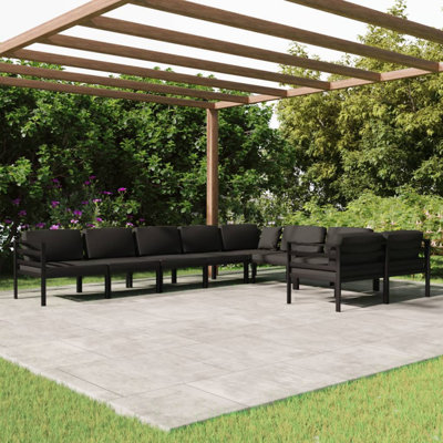 27.6" Wide Square Patio Sectional Set with Cushions